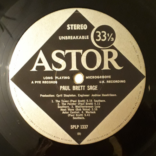 Paul Brett's Sage – Paul Brett Sage LP vinyl record, image 5 of 5