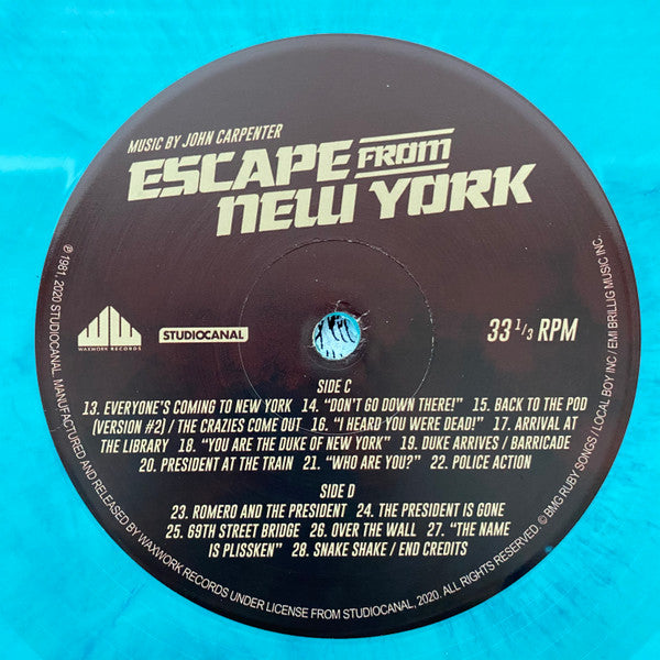 John Carpenter – Escape From New York (2xLP) LP vinyl record, image 7 of 10