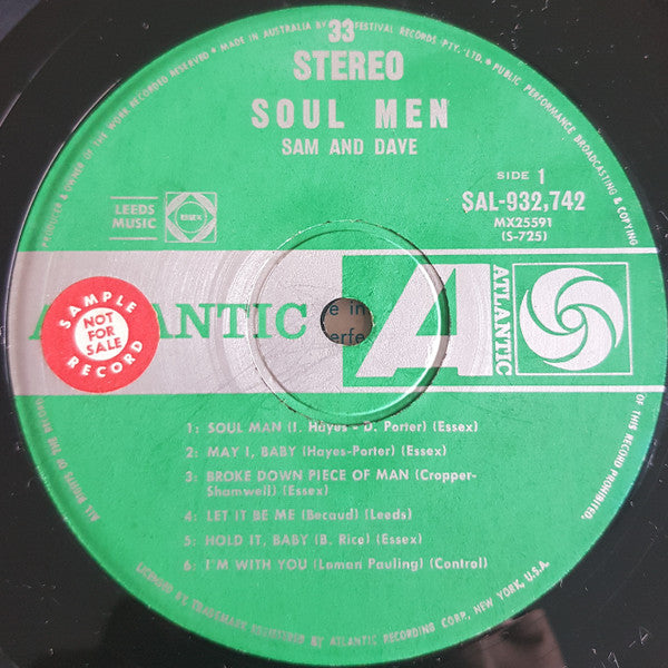 Sam & Dave – Soul Men LP vinyl record, image 3 of 4
