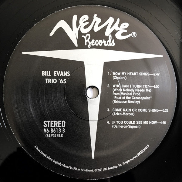 The Bill Evans Trio – Trio '65 LP vinyl record, image 6 of 10