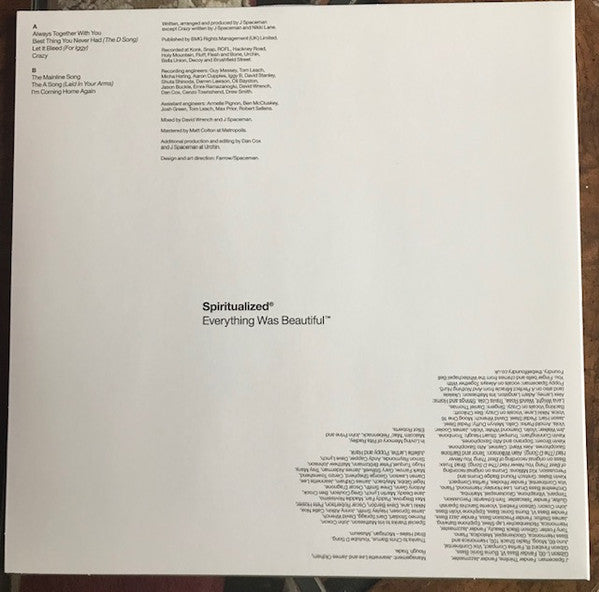 Spiritualized – Everything Was Beautiful™ LP vinyl record, image 2 of 8
