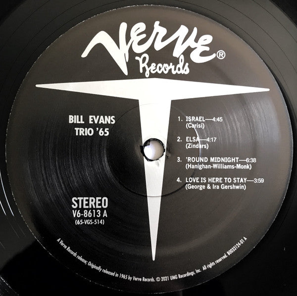 The Bill Evans Trio – Trio '65 LP vinyl record, image 5 of 10