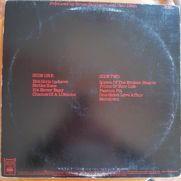Loverboy – Keep It Up LP vinyl record, image 2 of 4