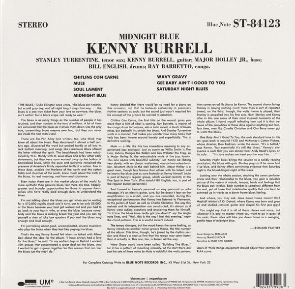 Kenny Burrell – Midnight Blue LP vinyl record, image 2 of 4