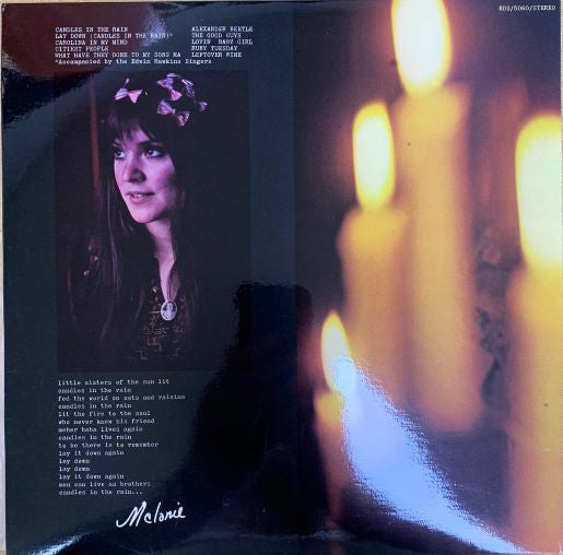 Melanie – Candles In The Rain LP vinyl record, image 2 of 5