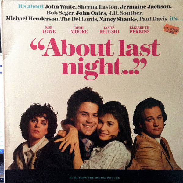 Various – "About Last Night..." Music From The Motion Picture LP vinyl record, image 1 of 4
