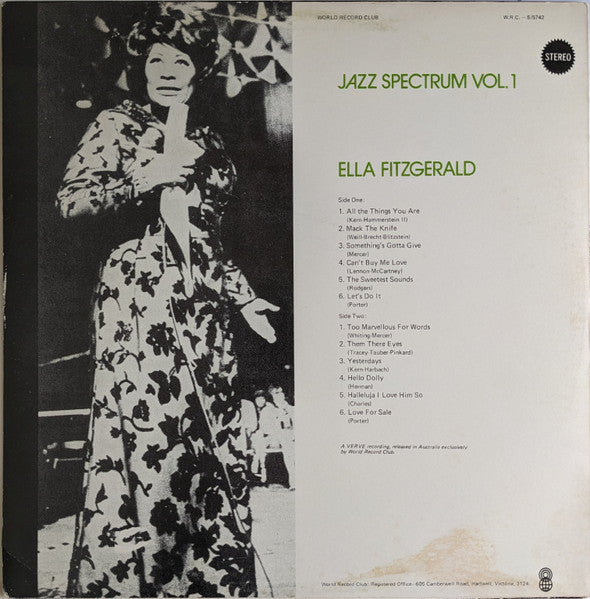 Ella Fitzgerald – Jazz Spectrum Vol. 1 LP vinyl record, image 2 of 4