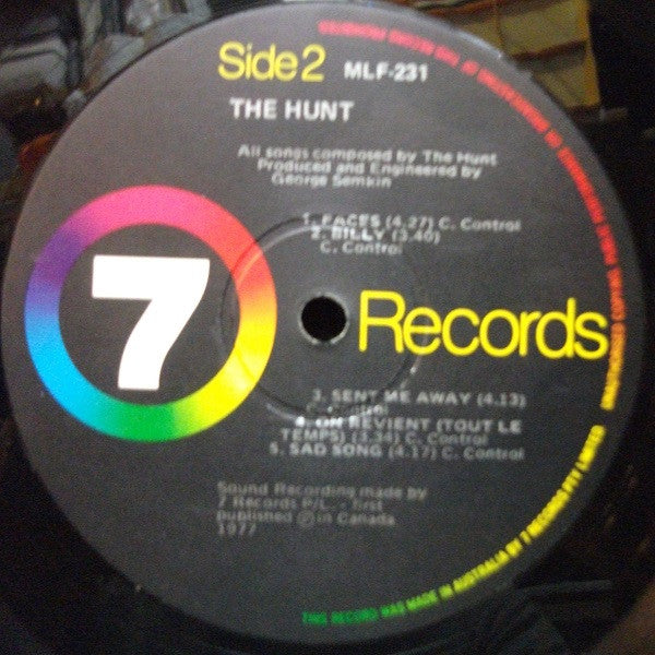 The Hunt – The Hunt LP vinyl record, image 4 of 4