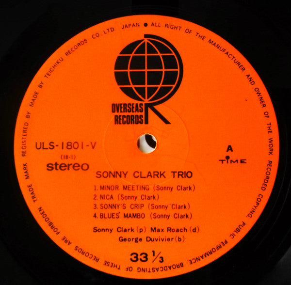 Sonny Clark Trio – Sonny Clark Trio LP vinyl record, image 5 of 8