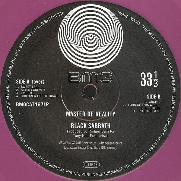 Black Sabbath – Master Of Reality LP vinyl record, image 4 of 10