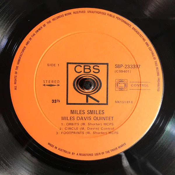 The Miles Davis Quintet – Miles Smiles LP vinyl record, image 3 of 4
