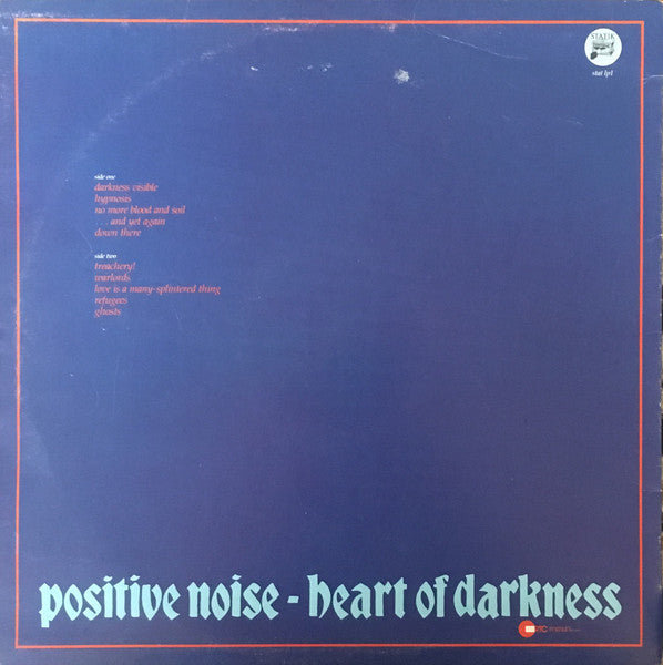 Positive Noise – Heart Of Darkness LP vinyl record, image 2 of 3