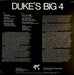 Duke Ellington – Duke's Big 4 LP vinyl record, image 2 of 6