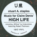 Stuart A. Staples – High Life LP vinyl record, image 4 of 4