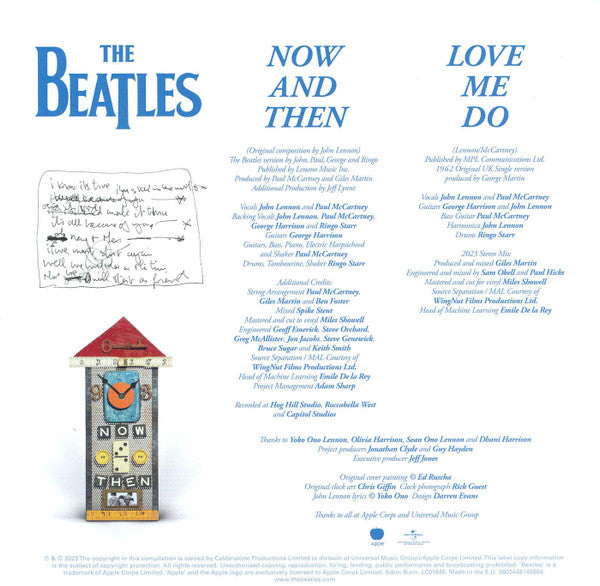 The Beatles – Now And Then / Love Me Do 7" vinyl record, image 6 of 10