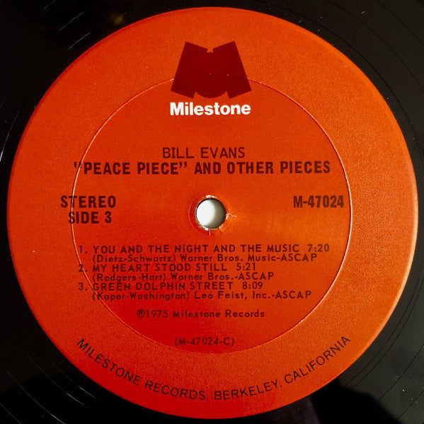 Bill Evans – Peace Piece And Other Pieces (2xLP) LP vinyl record, image 7 of 8