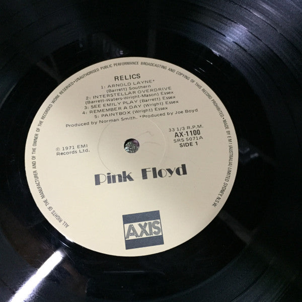 Pink Floyd – Relics (A Bizarre Collection Of Antiques And Curios) LP vinyl record, image 3 of 4
