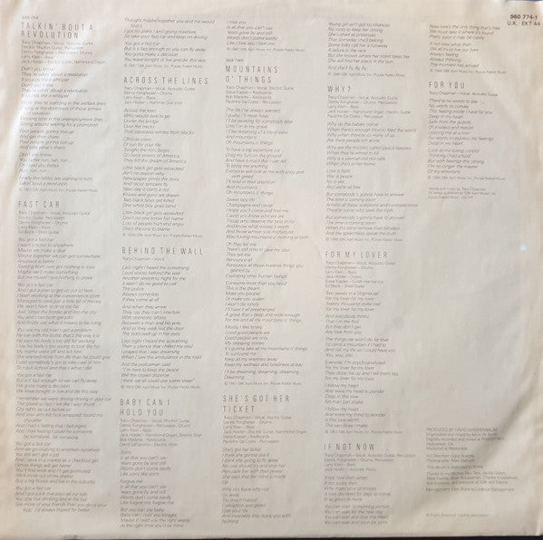 Tracy Chapman – Tracy Chapman LP vinyl record, image 5 of 8