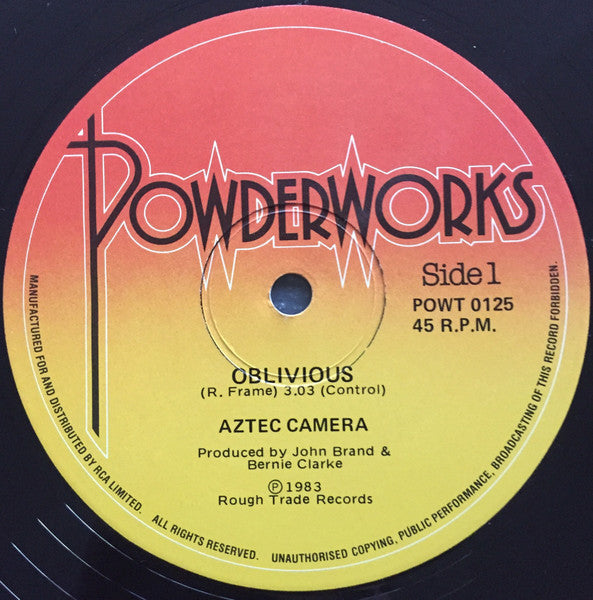 Aztec Camera – Oblivious 12" vinyl record, image 1 of 2
