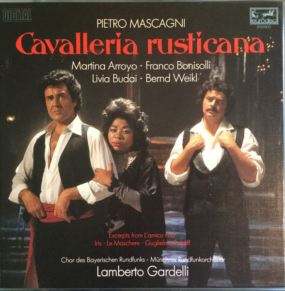 Pietro Mascagni, Martina Arroyo, Franco Bonisolli, Juliana Falk, Bernd Weikl, Livia Budai, Lamberto Gardelli – Cavalleria Rusticana (2xLP) LP vinyl record, image 1 of 8