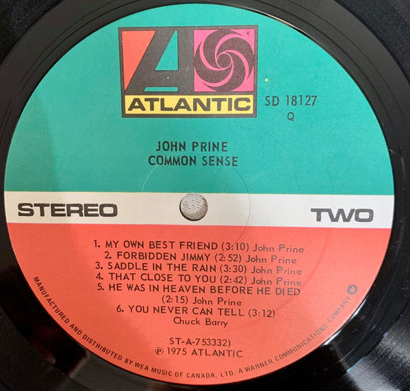 John Prine – Common Sense LP vinyl record, image 5 of 5