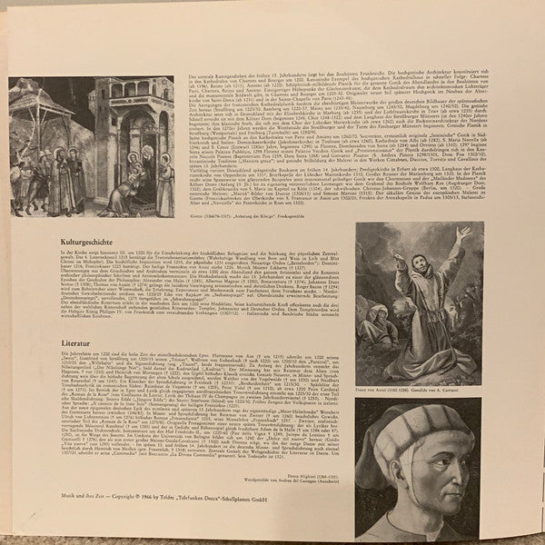 Studio Der Frühen Musik – Minnesang Und Spruchdichtung Um 1200-1320 LP vinyl record, image 4 of 8