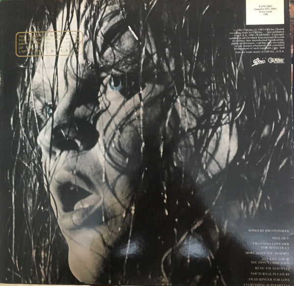 Meat Loaf – Dead Ringer LP vinyl record, image 2 of 6