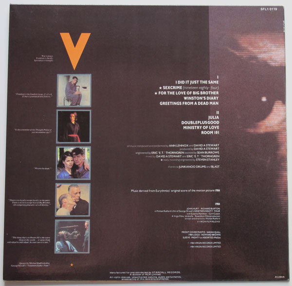 Eurythmics – 1984 (For The Love Of Big Brother) LP vinyl record, image 2 of 6
