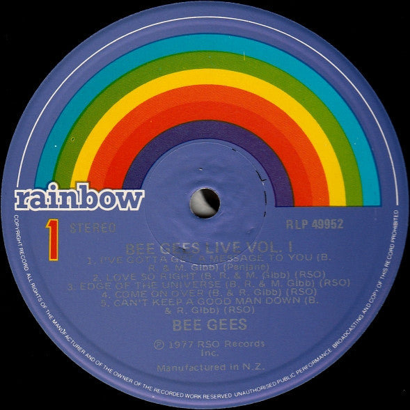Bee Gees – Here At Last...Bee Gees...Live Volume One LP vinyl record, image 3 of 4