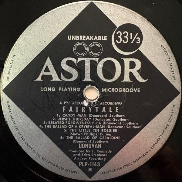 Donovan – Fairytale LP vinyl record, image 4 of 4