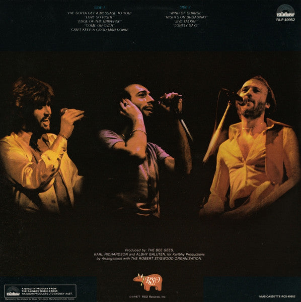 Bee Gees – Here At Last...Bee Gees...Live Volume One LP vinyl record, image 2 of 4