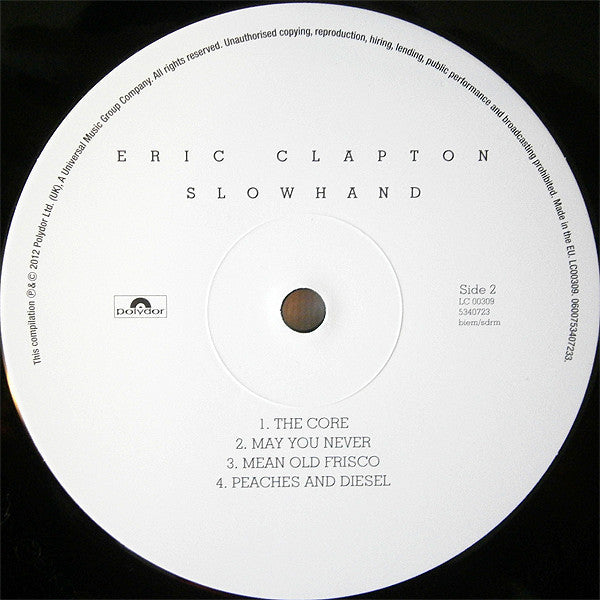 Eric Clapton – Slowhand LP vinyl record, image 6 of 9