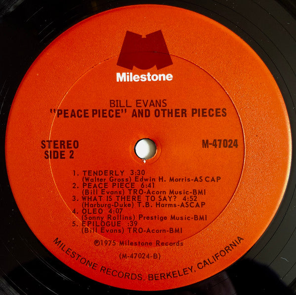 Bill Evans – Peace Piece And Other Pieces (2xLP) LP vinyl record, image 6 of 8