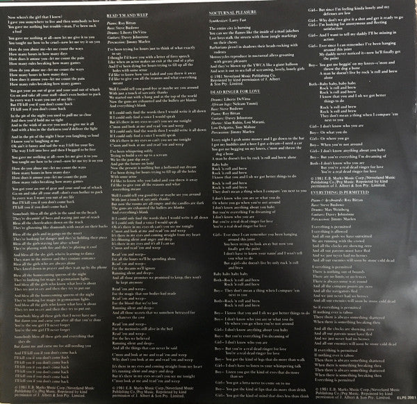 Meat Loaf – Dead Ringer LP vinyl record, image 3 of 6