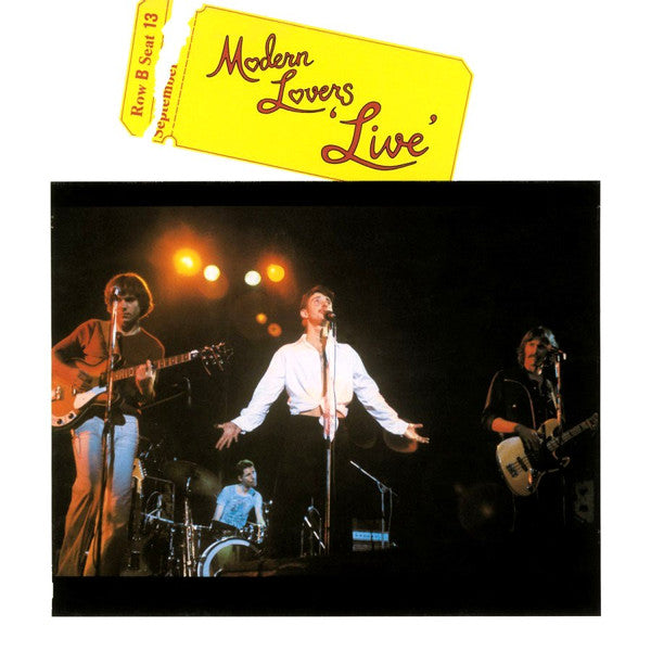Jonathan Richman & The Modern Lovers – Live LP vinyl record