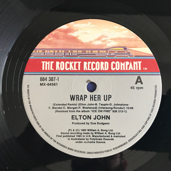 Elton John – Wrap Her Up 12" vinyl record, image 3 of 4
