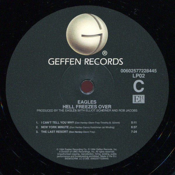 Eagles – Hell Freezes Over (2xLP) LP vinyl record, image 5 of 10