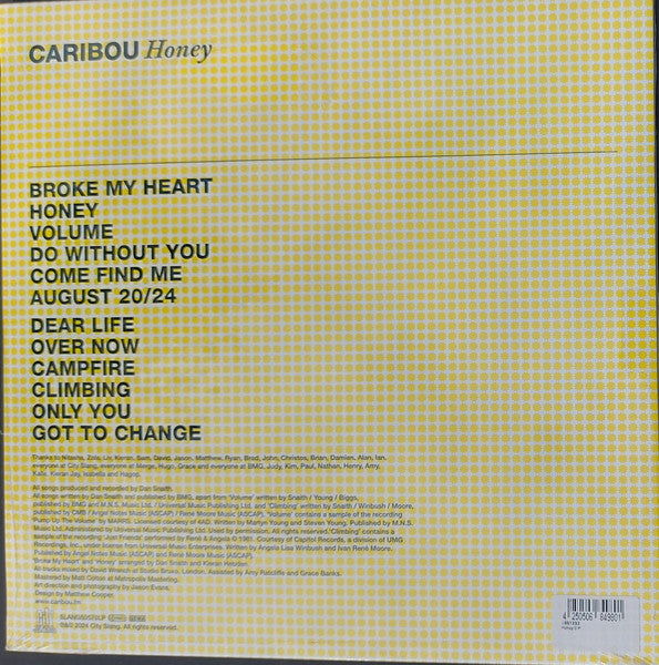 Caribou – Honey LP vinyl record, image 2 of 2