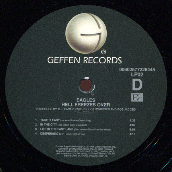 Eagles – Hell Freezes Over (2xLP) LP vinyl record, image 6 of 10