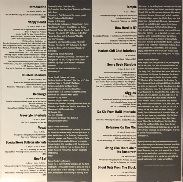 Fugees – Blunted On Reality LP vinyl record, image 4 of 6