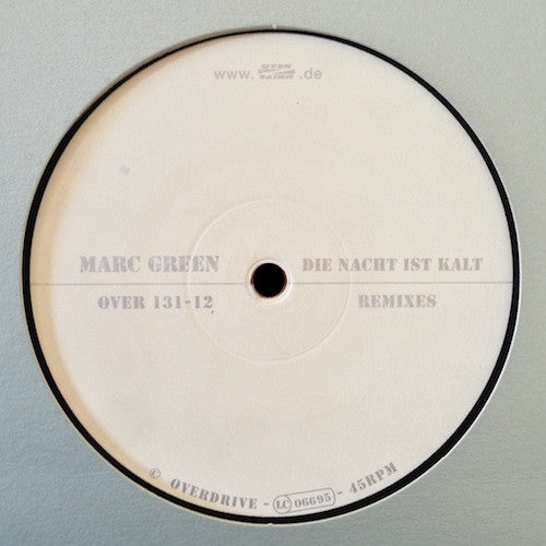 Marc Green – Die Nacht Ist Kalt (Remixes) 12" vinyl record