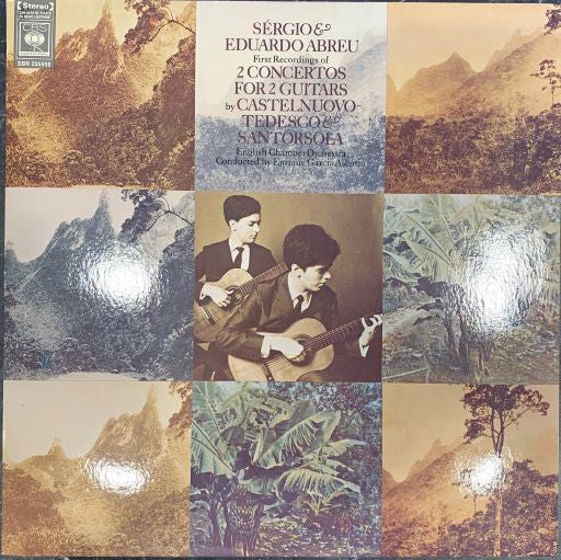 Sérgio And Eduardo Abreu, English Chamber Orchestra, Enrique Garcia Asensio – 2 Concertos For 2 Guitars By Castelnuovo-Tedesco & Santorsola LP vinyl record, image 1 of 4