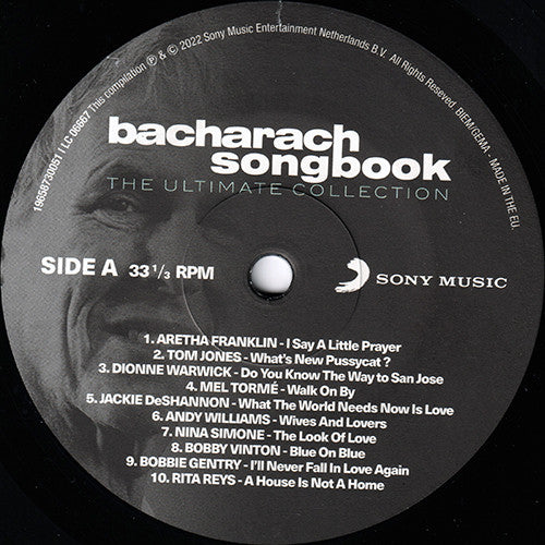 Various – Bacharach Songbook - The Ultimate Collection LP vinyl record, image 3 of 5