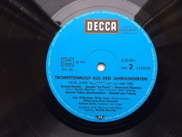 John Wilbraham, The Academy Of St. Martin-in-the-Fields, Sir Neville Marriner – Trompetenmusik aus drei Jahrhunderten (2xLP) LP vinyl record, image 4 of 7