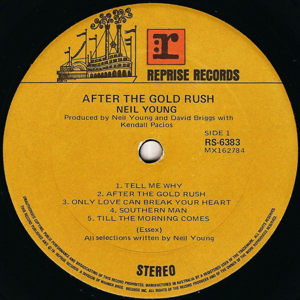 Neil Young – After The Gold Rush LP vinyl record, image 3 of 4