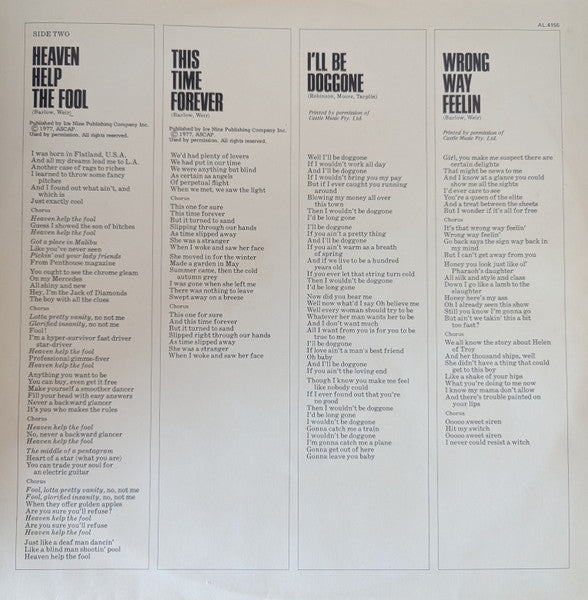 Bob Weir – Heaven Help The Fool LP vinyl record, image 4 of 5