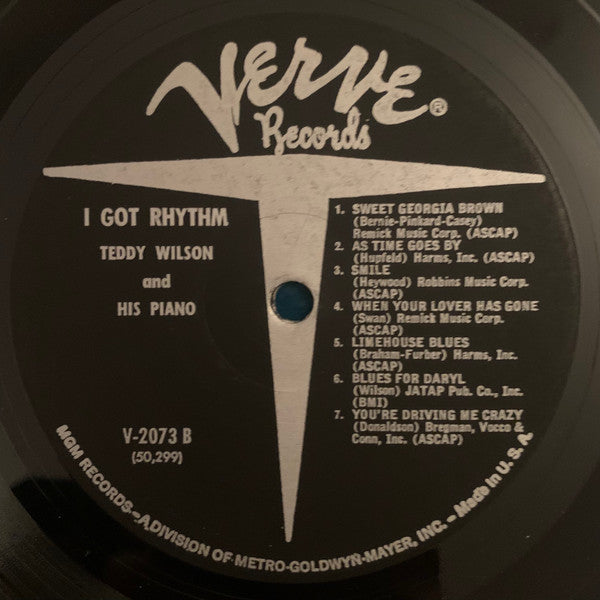 Teddy Wilson – I Got Rhythm LP vinyl record, image 4 of 4