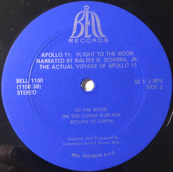 Walter M. Schirra Jr. – Apollo 11: Flight To The Moon - Historic Moment From Manned Space Flight LP vinyl record, image 6 of 6