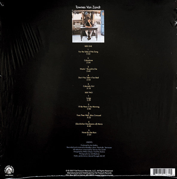 Townes Van Zandt – Townes Van Zandt LP vinyl record, image 3 of 6