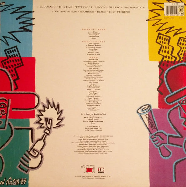 Working Week – Fire In The Mountain LP vinyl record, image 2 of 4